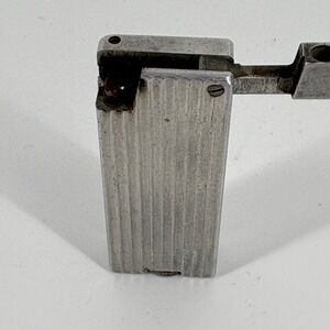 Vintage Cygnus Lighter Union Ship Chandlers Yokohama Silver Ribbed Japan Made